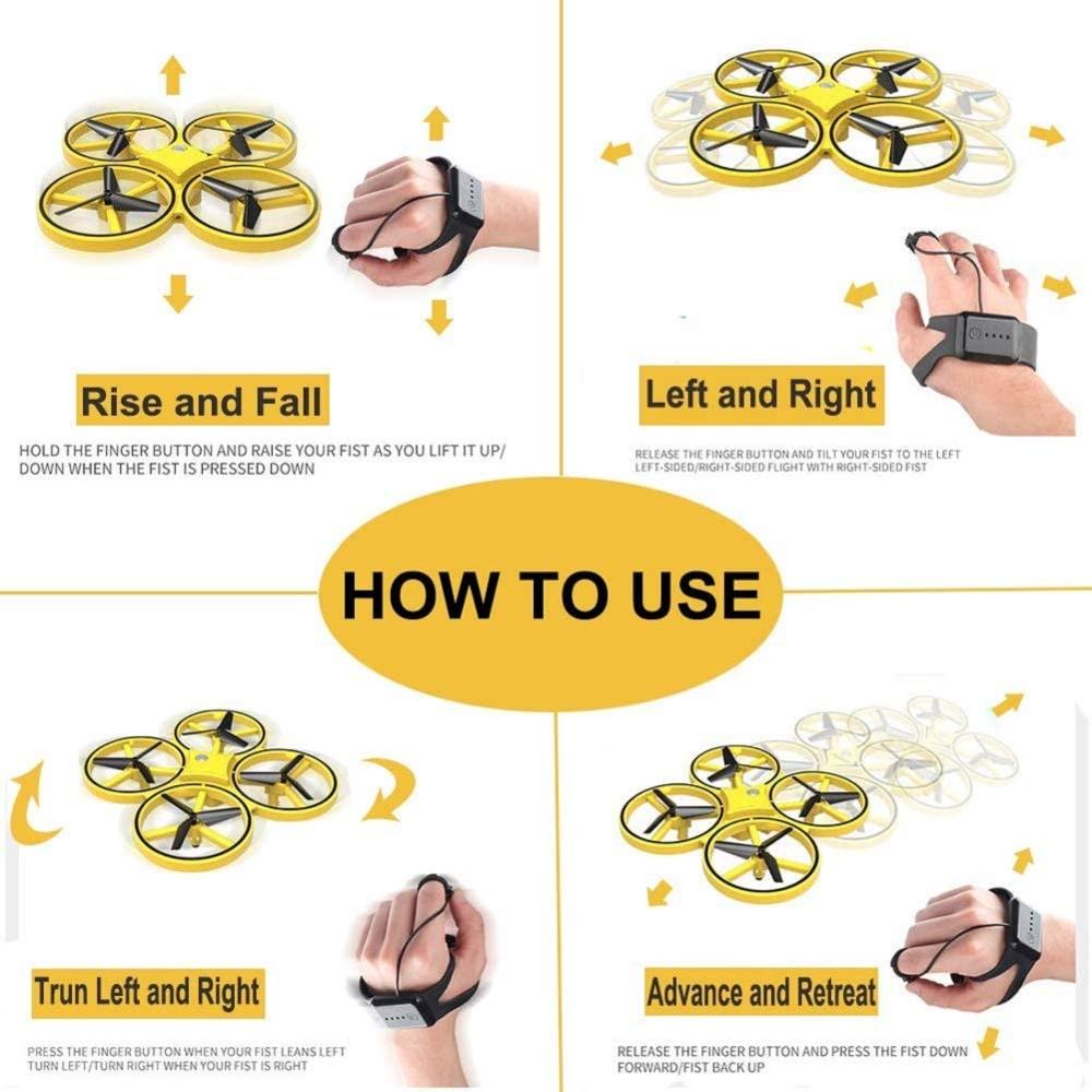 Gesture Sensing Drone Remote Control Rechargeable, 60 meters NEW
