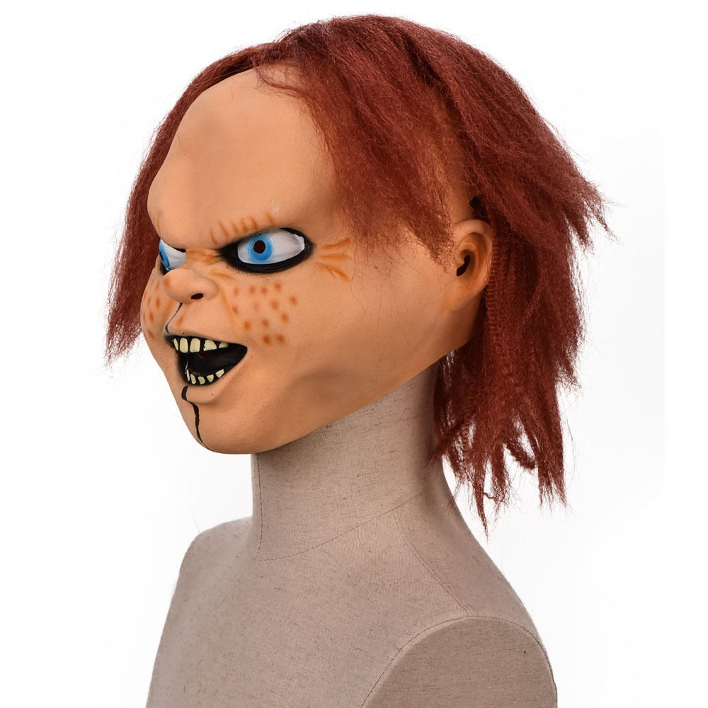 Chucky Inspired Killer Doll Mask Latex Halloween Mask NEW