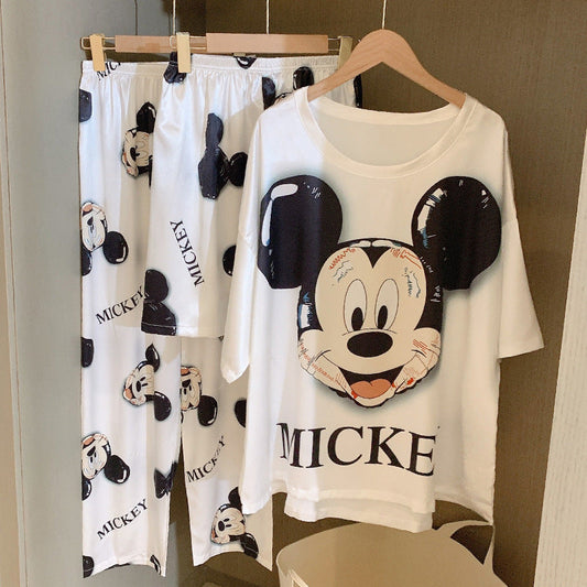 Mickey Mouse Winnie the Pooh Pajamas 3 In 1 Sleepwear Nighties Soft Silky Comfort NEW