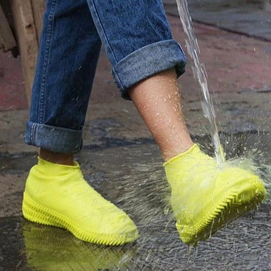 Waterproof Rubber Shoe Boot Cover Silicon Stay Dry Clean Many Colors NEW