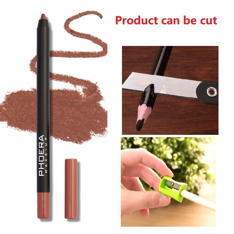 Phoera Waterproof Lipliner Pencils, Multi Colors to pick from, NEW