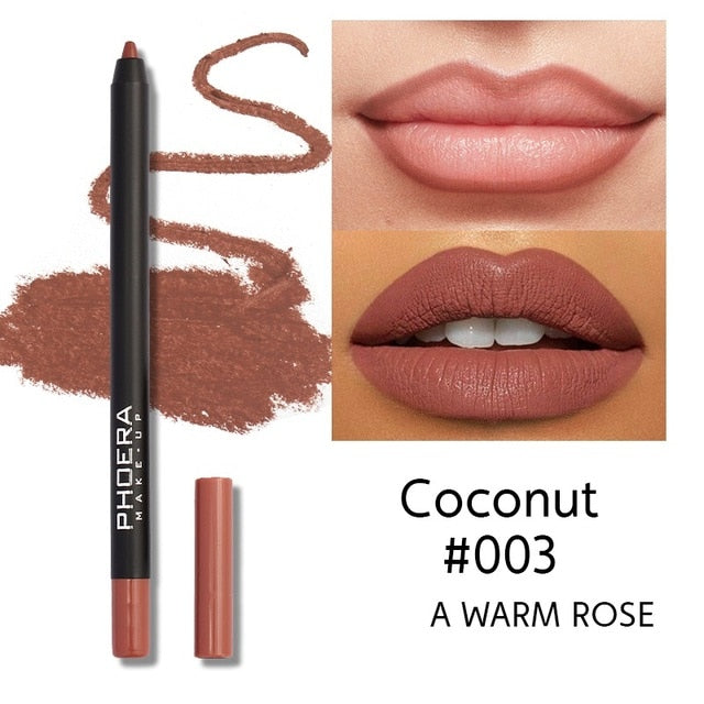 Phoera Waterproof Lipliner Pencils, Multi Colors to pick from, NEW