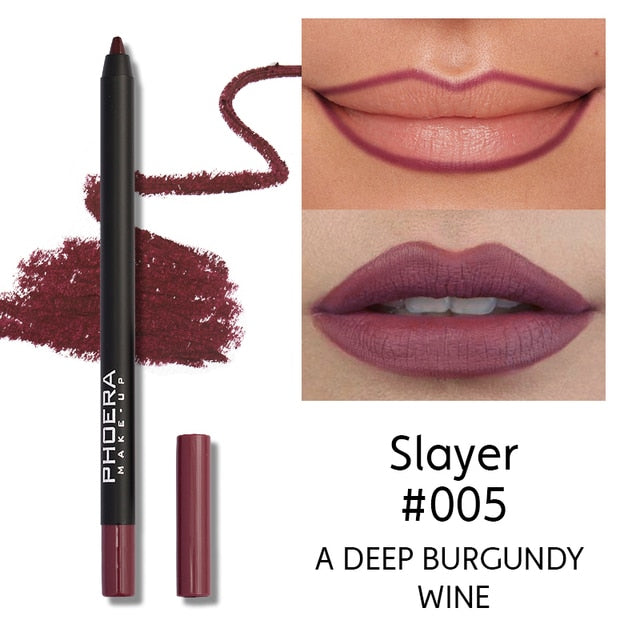 Phoera Waterproof Lipliner Pencils, Multi Colors to pick from, NEW