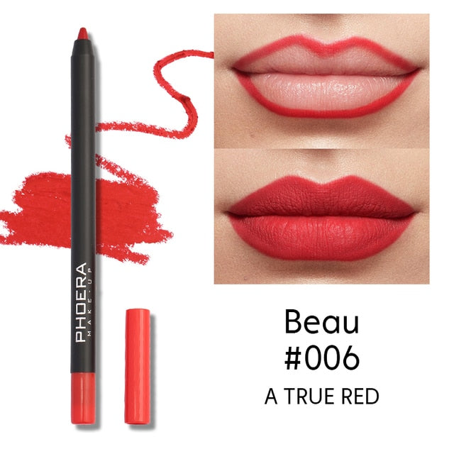 Phoera Waterproof Lipliner Pencils, Multi Colors to pick from, NEW