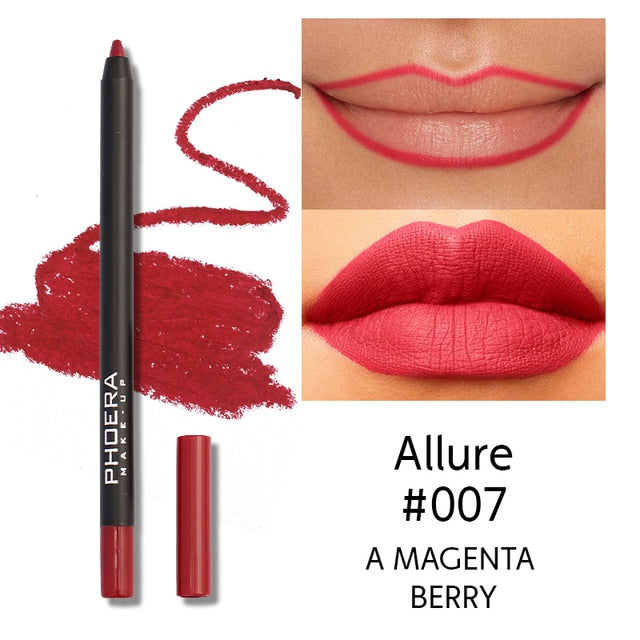 Phoera Waterproof Lipliner Pencils, Multi Colors to pick from, NEW