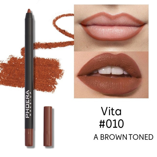 Phoera Waterproof Lipliner Pencils, Multi Colors to pick from, NEW