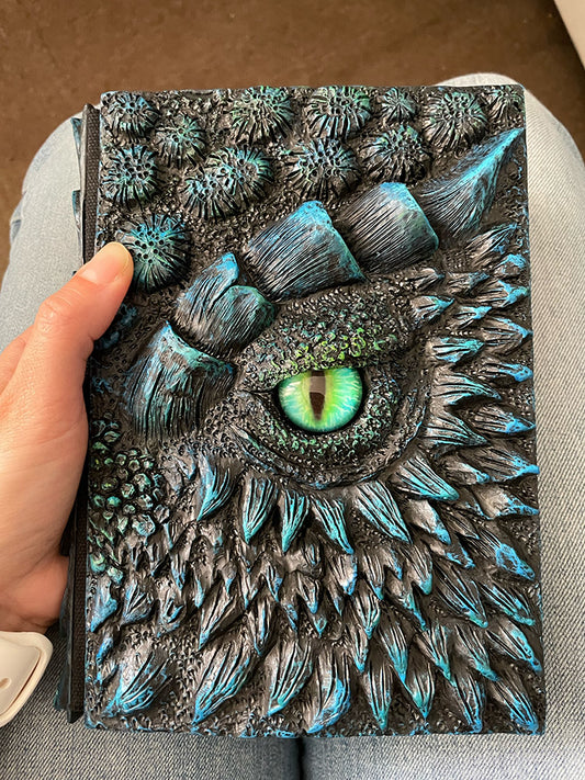 3D Dragon Embossed Diary Relief Design Blank Pages NEW