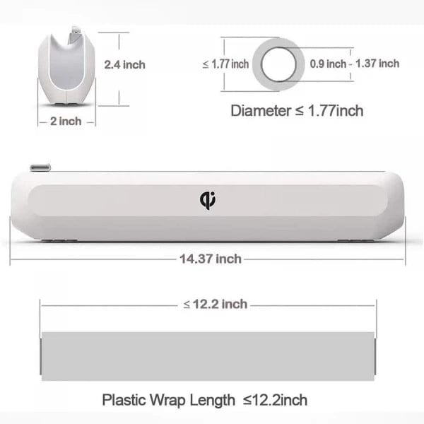 Magnetic Plastic Wrap Dispenser Kitchen Tool Tin/Aluminum Foil Parchment Paper etc. NEW