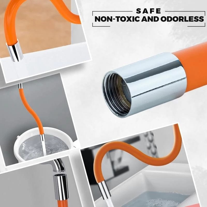 SplashSaver Flexible Universal Faucet Extender 360 Rotation Bathroom/Kitchen NEW