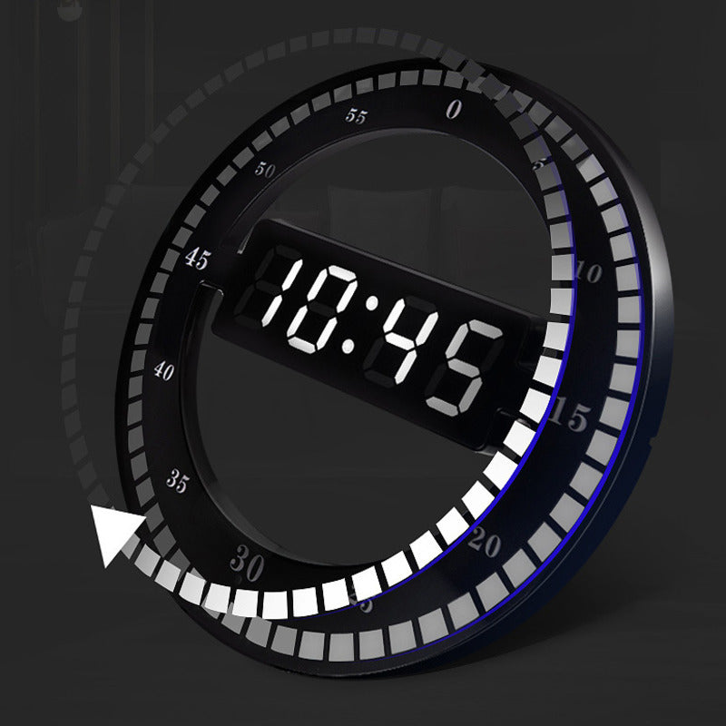 LED Digital Wall Clock Modern Stylish Design Built-in Temperature Date Display NEW