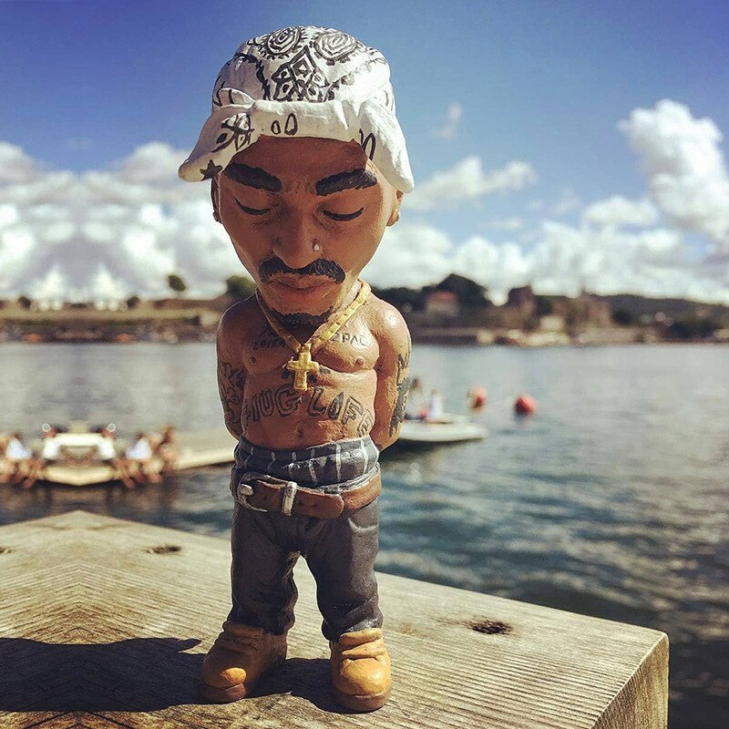 Hip Hop Rapper Resin Art Mini Figurine Home Decor Colletible, NEW