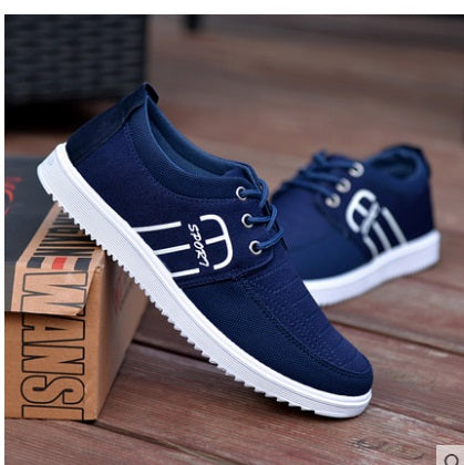 Canvas Mens Shoes Trendy Lace Up Casual Breathable Comfortable NEW