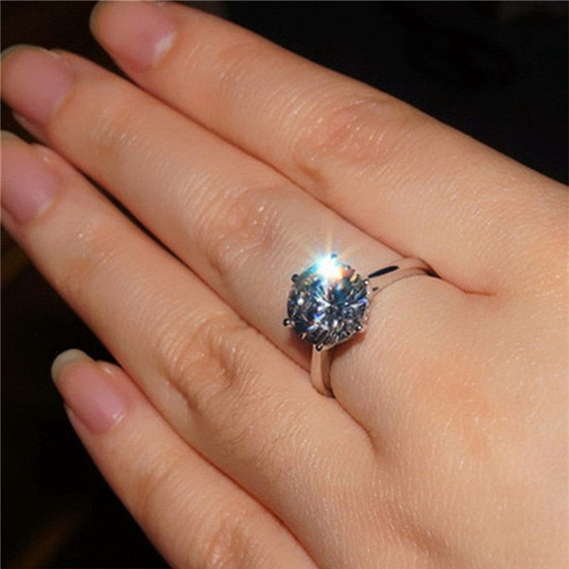 Luxury Moissanite Engagement Ring Radiates Unparalleled Sparkle NEW