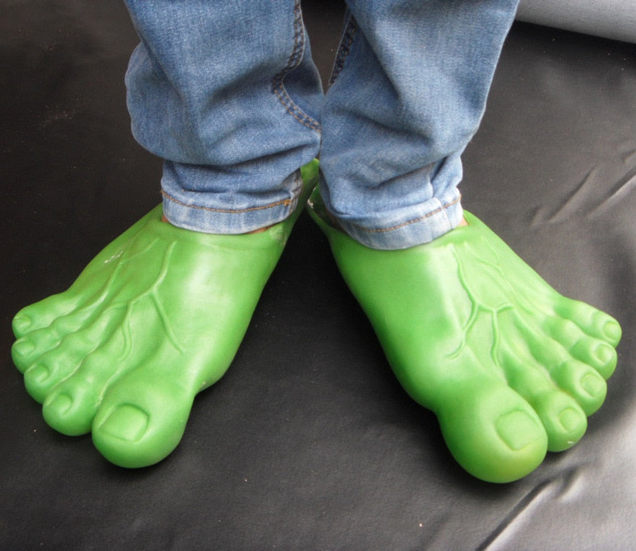 Bare Feet Big Foot Slippers Slip-ons Shoes Costume Accessory Halloween Cosplay Hobbit, Hulk Feet NEW