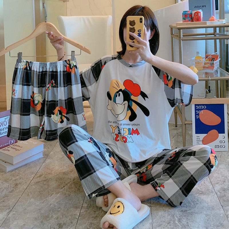 Mickey Mouse Winnie the Pooh Pajamas 3 In 1 Sleepwear Nighties Soft Silky Comfort NEW