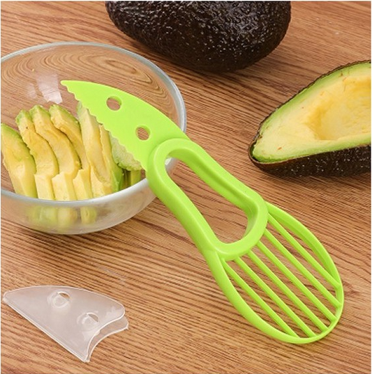 Avocado Slicer Core, Peel, Evenly Slice with Ease Kitchen Utensil NEW