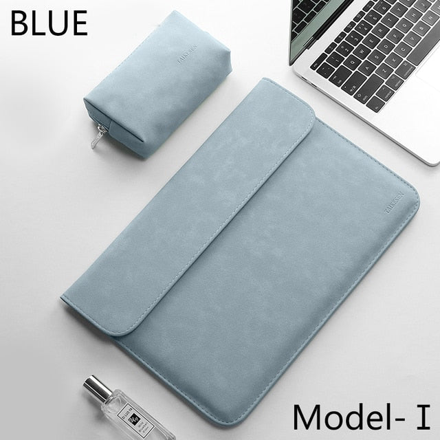 Laptop Sleeve For Macbook Pro 14 PU Leather Protection NEW