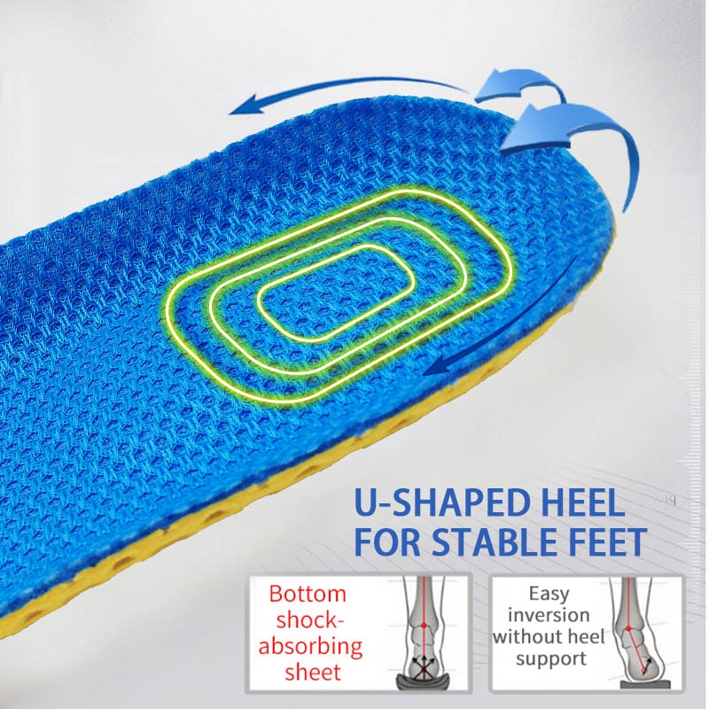Honeycomb Memory Foam Sports Insoles For Maximum Comfort Arch Support Shoe Inserts, NEW