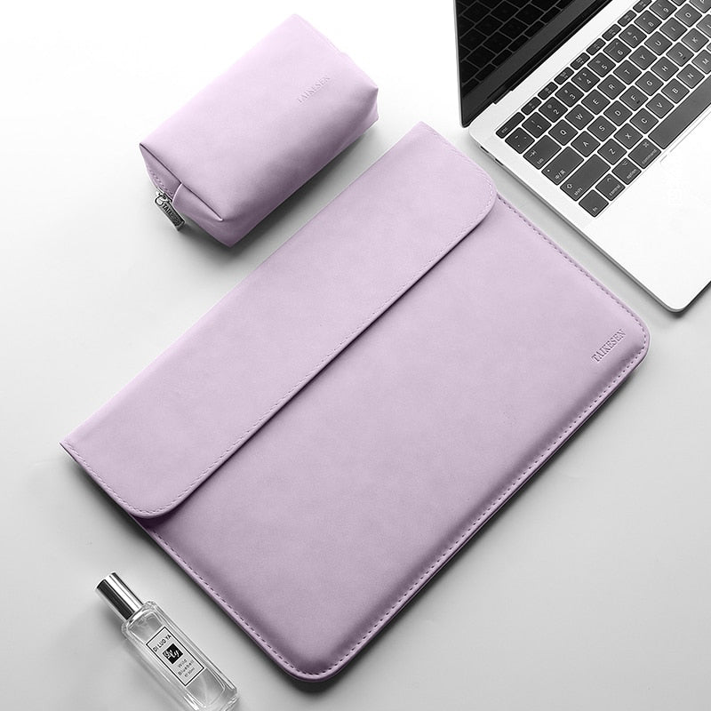 Laptop Sleeve For Macbook Pro 14 PU Leather Protection NEW