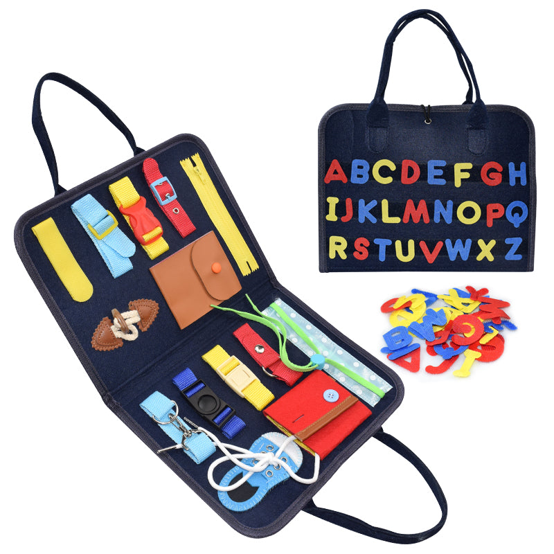 Busy Board Toy Set Toddlers Childrens Activity Learning Kit Educational NEW