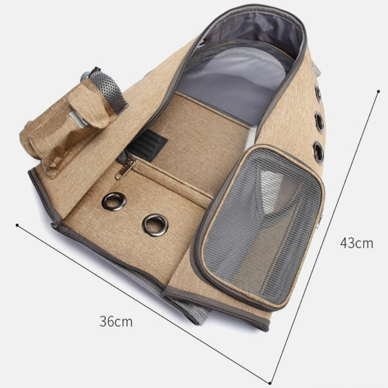 Cat Small Dog Carrier Backpack Space Shuttle Capsule Comfortable Convenient NEW