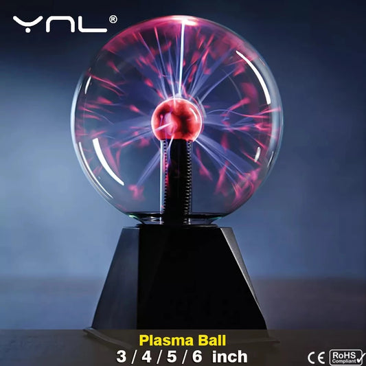Magic Crystal Plasma Lightning Ball Touch Lamp Globe Currents Enchantment Novelty NEW