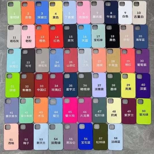 iPhone Protective Case For iPhone 12, 13, 14, Pro Max Varieties Silicone Many Colors Available NEW