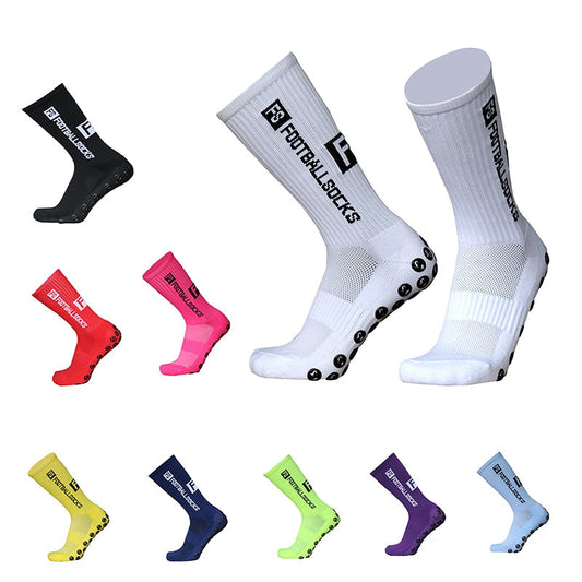 High Performance Sports Socks, Enhanced Grip Soles, Comfortable Breathable Polyester/Spandex, NEW