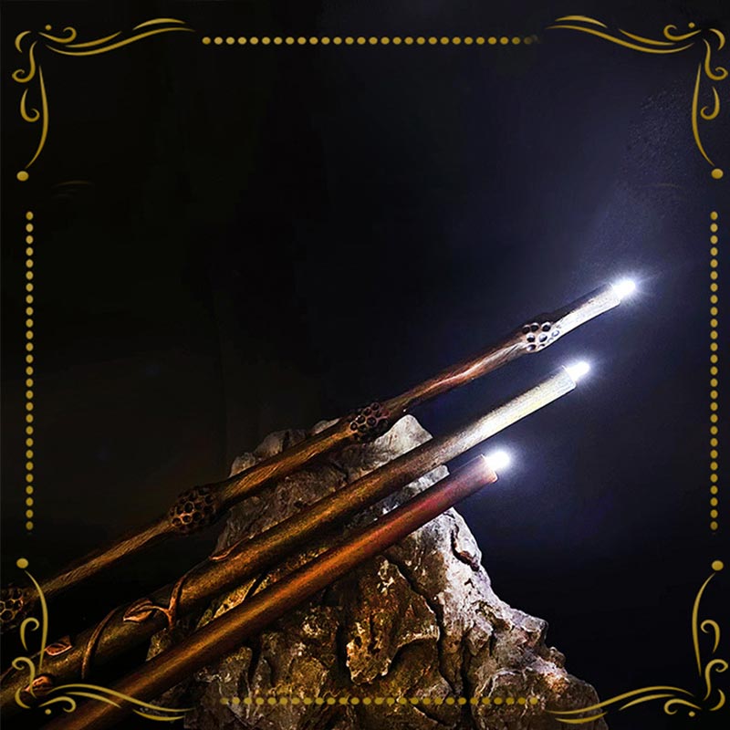 Harry Potter Styled Electronic Light Up Tip Magic Wands Cosplay Costume Accessory NEW