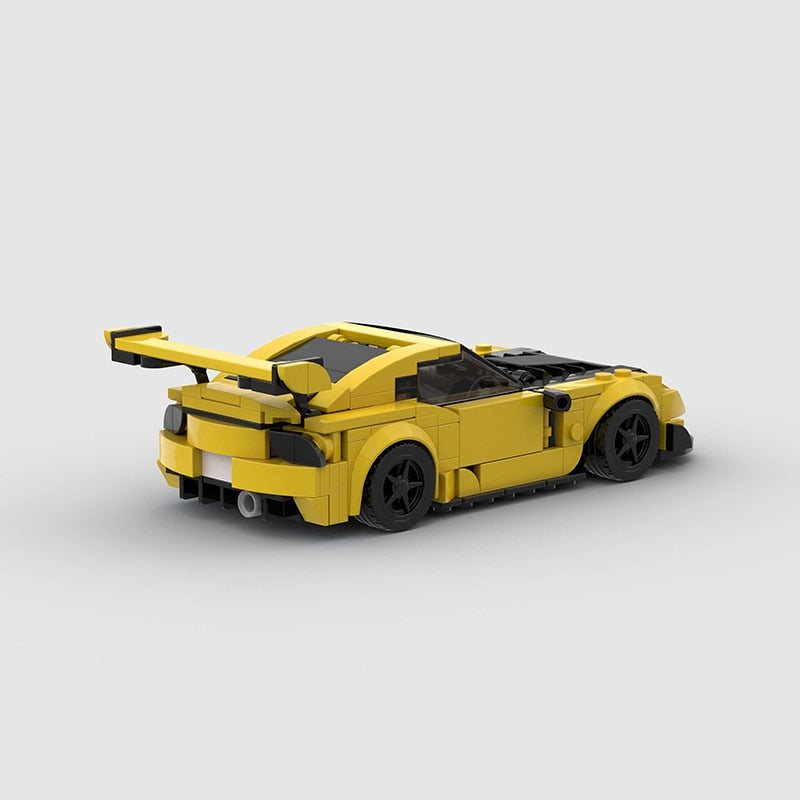 Mazda FD Rx7 Lego Compatible Building Bricks Blocks, MOC Yellow Toy Car, AMB, NEW!