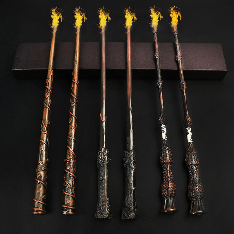 Harry Potter Styled Fire Flasher Magic Wands, Emit Sprays of Flame Cosplay Costume Accessory NEW