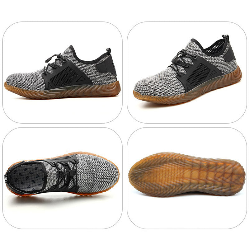 Breathable Mesh Work Shoes Mens Steel Toe Anti-Puncture Protection Casual Comfort NEW