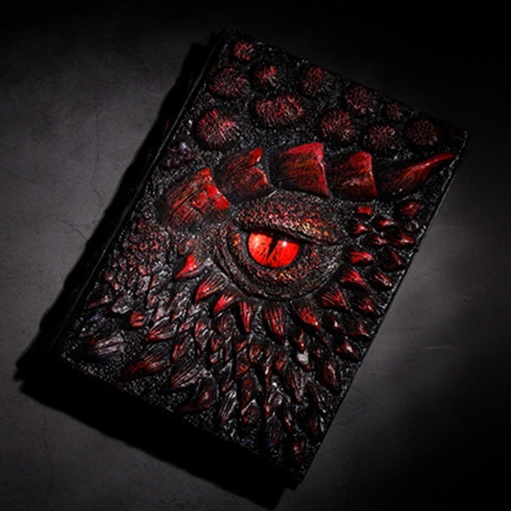 3D Dragon Embossed Diary Relief Design Blank Pages NEW