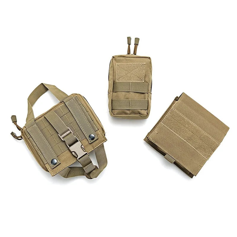 Tactical Military Dog Harness Backpack Supplies Durable All Season Nylon NEW