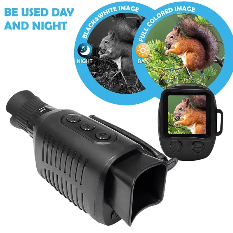 Monocular Night Vision Device 1080P HD 850nm Infrared LED Illumination 5X Digital Zoom NEW
