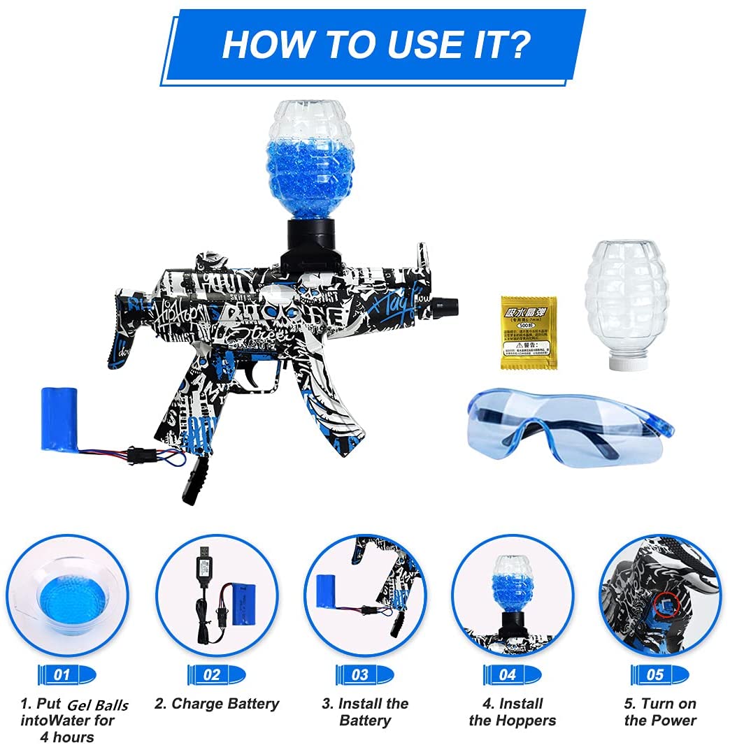 Electric Water Ball Beads Gel Blaster Gun Toy No Mess AMB