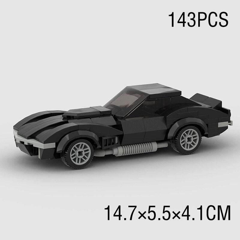 Corvette Style Racing Sports Car Model Building Blocks Toy Collectible NEW