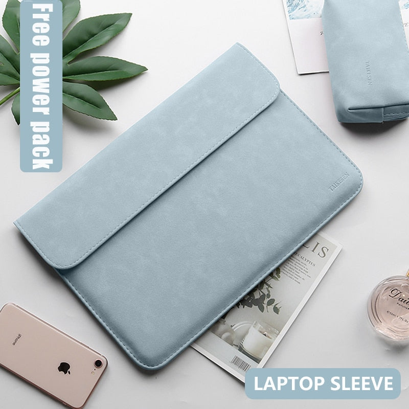Laptop Sleeve For Macbook Pro 14 PU Leather Protection NEW