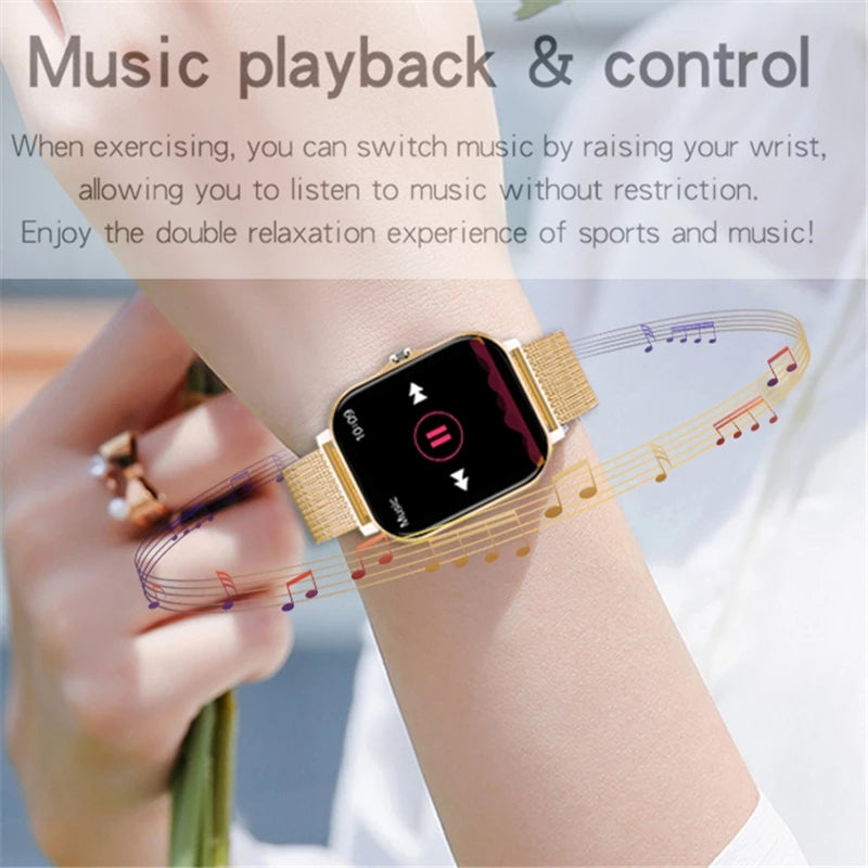 Sleek Fitness Tracker Smart Watch Feature Packed 1.69" Color Touch Screen Bluetooth NEW