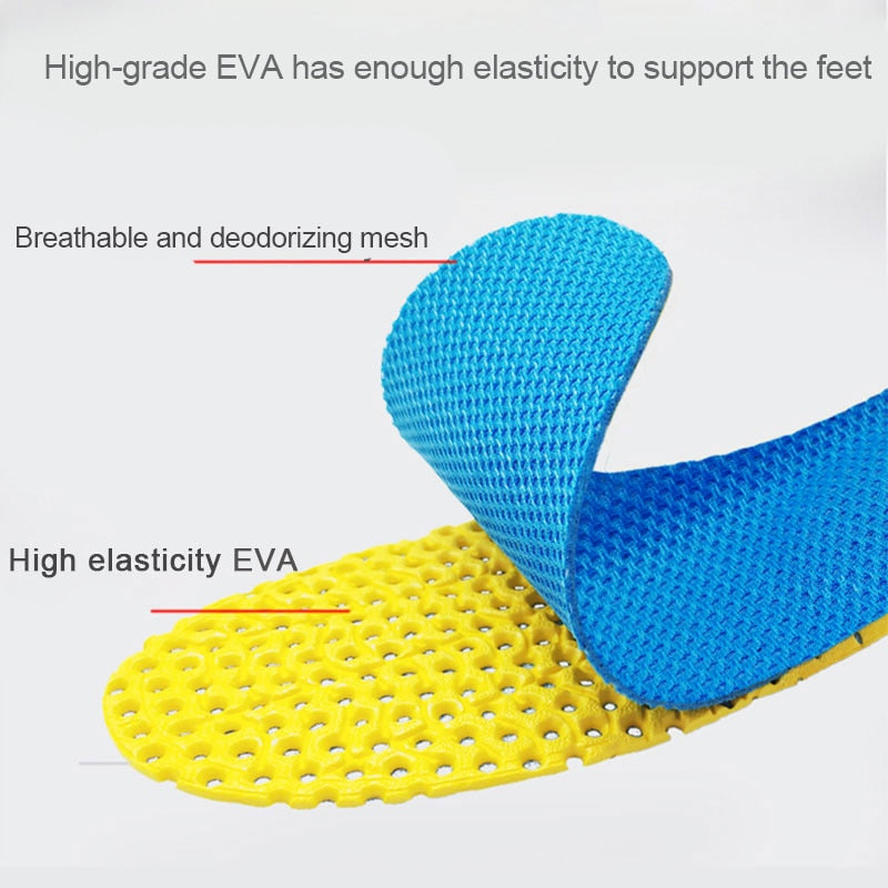 Honeycomb Memory Foam Sports Insoles For Maximum Comfort Arch Support Shoe Inserts, NEW