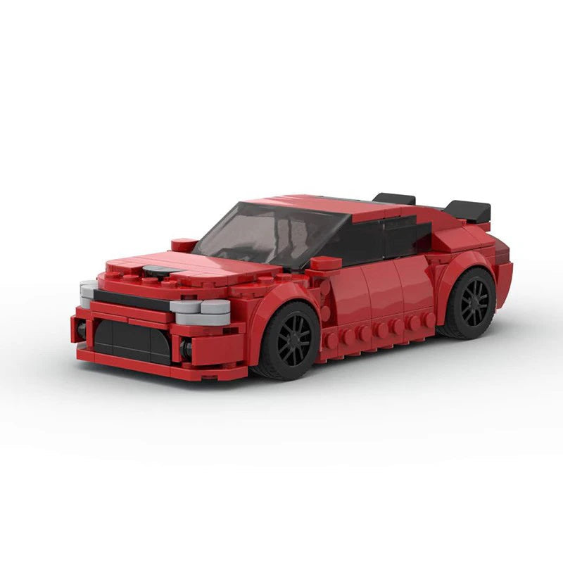 Dodge Charger SRT Hellcat, Lego Compatible Building Bricks, Blocks, Red Car, AMB, NEW!