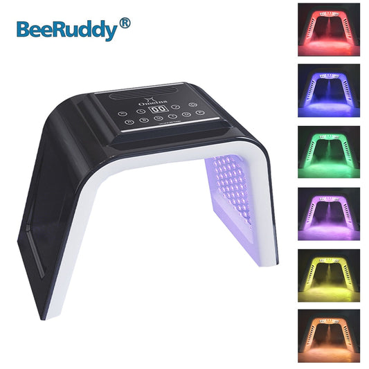 Light Therapy Facial Mask with 7 Colors LED PDT Skin Regeneration/Repair Reduce Wrinkles NEW