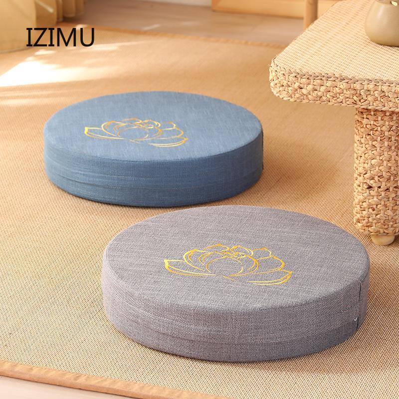 Yoga Meditation Portable Cushion Mat 40X6CM High Quality Foam Removeable Washable Cover NEW