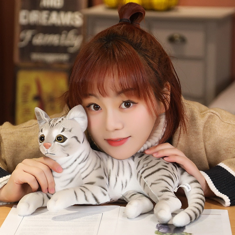 Realistic Cat Lovers Plush Stuffed Animals Toys Home Decoration Variety NEW