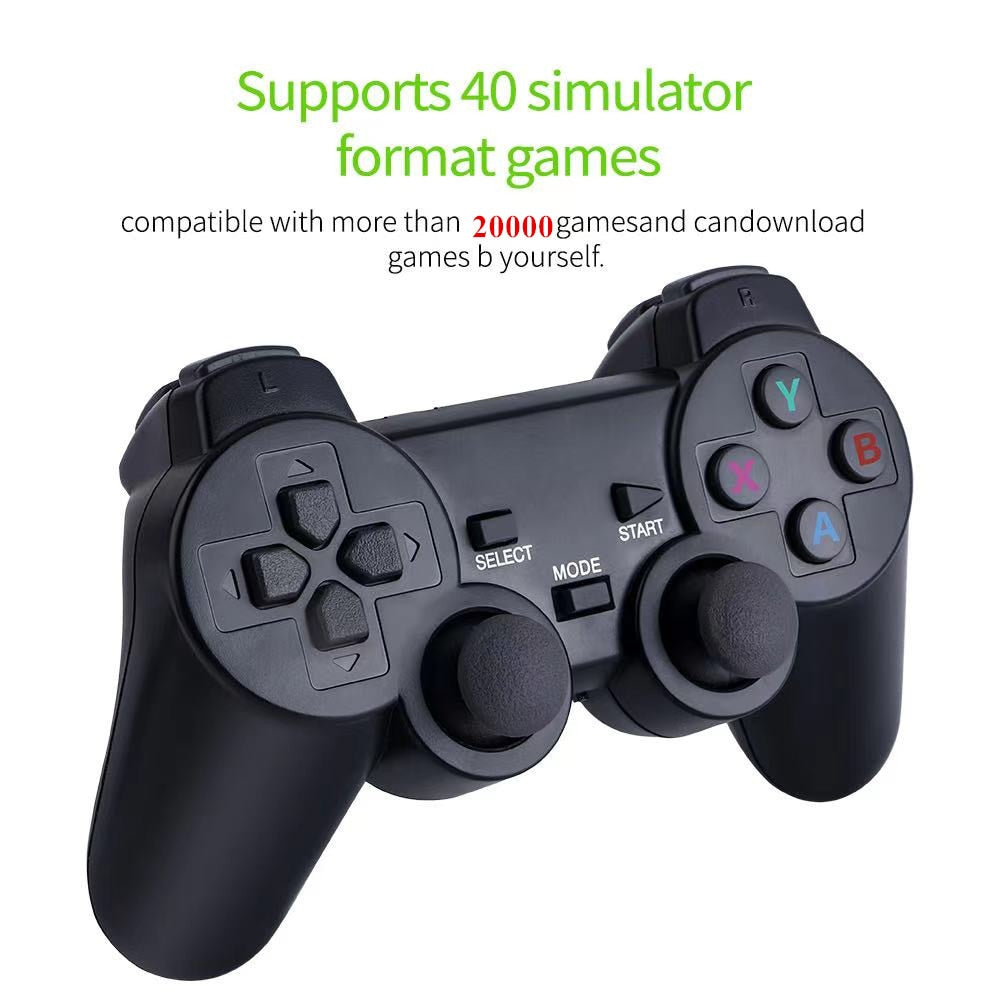 Retro Video Game Console w/Double Wireless Controllers 4K/HD 1080P, 32GB or 64GB NEW