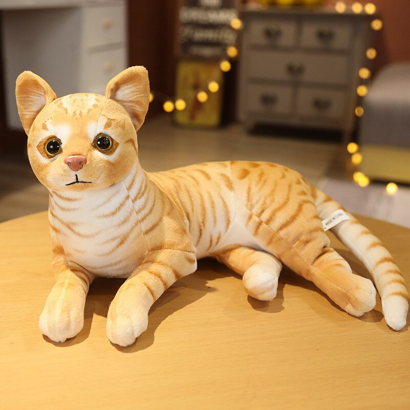 Realistic Cat Lovers Plush Stuffed Animals Toys Home Decoration Variety NEW