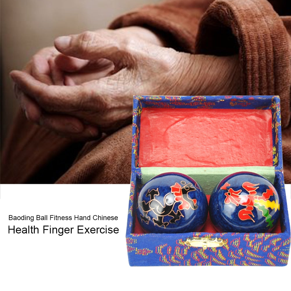 Rolling Baoding Yin Yang Relaxation Balls De-Stress Holistic Chinese Wellness Balance NEW