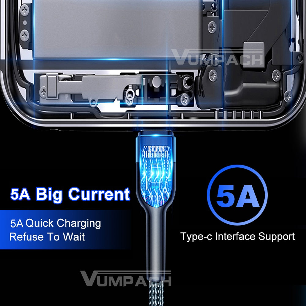 Fast Charging Data Cord USB Type-C Cable Durable NEW