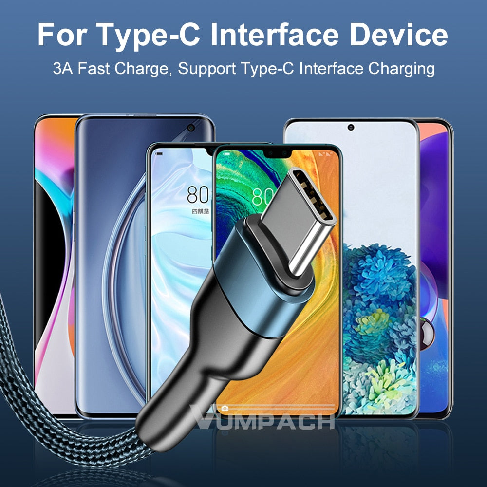 Fast Charging Data Cord USB Type-C Cable Durable NEW