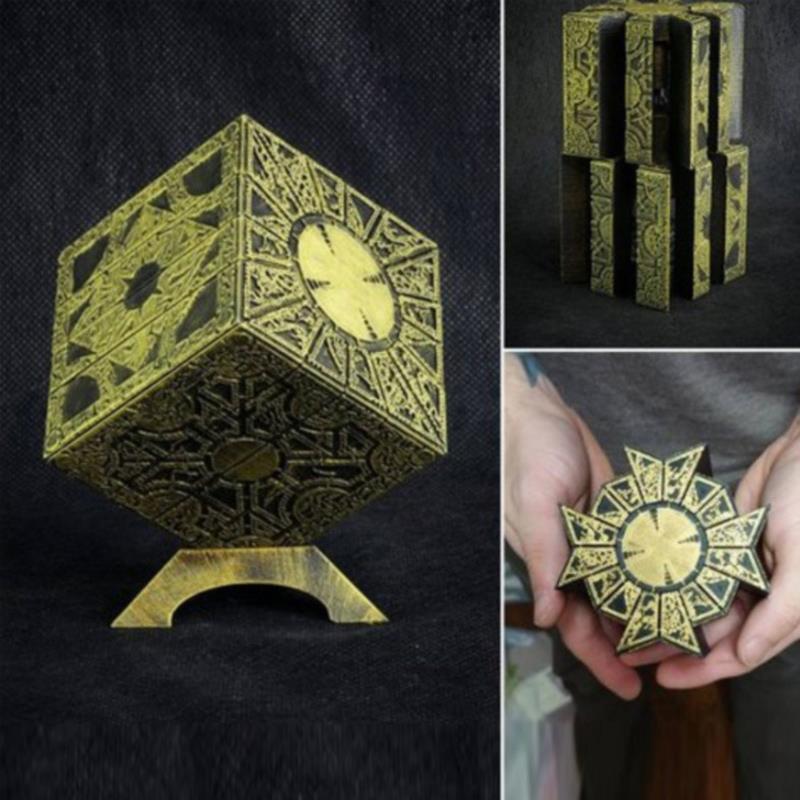 Hellraiser Lament Configuration Puzzle Box Gold Plated LeMarchand Challenge Horror Terror 20 Movable Parts NEW